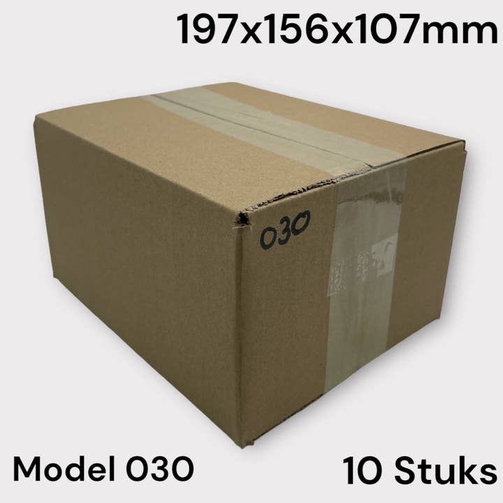 Kinky Pleasure - Caixa de envio marrom modelo 030 - 197 x 156 x 107 mm - 10 unidades por atacado de Kinky Pleasure