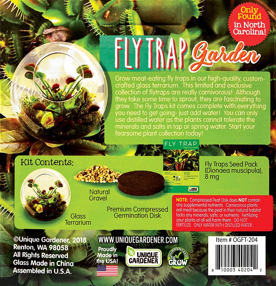Silver Circle Products - Vente Terrariums - Kit de graines pour terrarium en verre Flytraps5