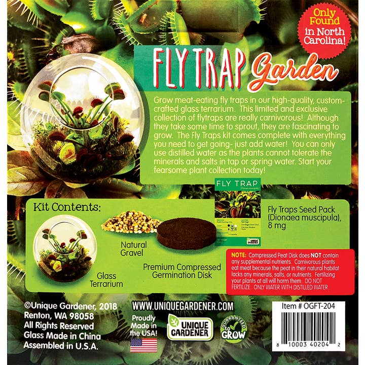 Silver Circle Products - Vente Terrariums - Kit de graines pour terrarium en verre Flytraps5