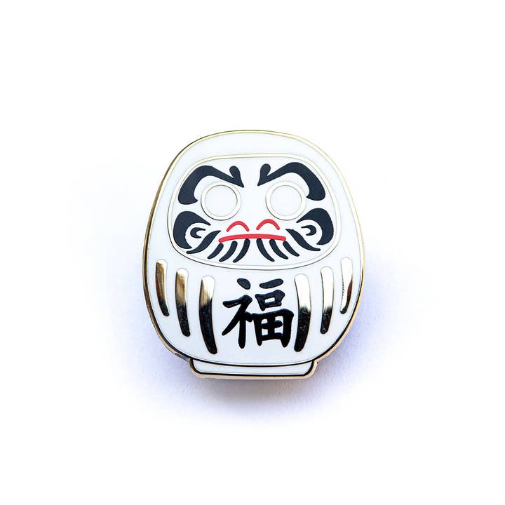 Leon Römer Illustraties - Wholesale Lapel Pin/Button - Daruma Doll enamel pin - Japanese lucky charm lapel pin5