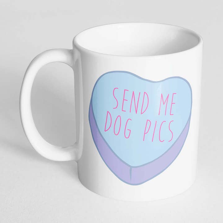 Send Me Dog Pics Mug for wholesale by The Dapper Paw