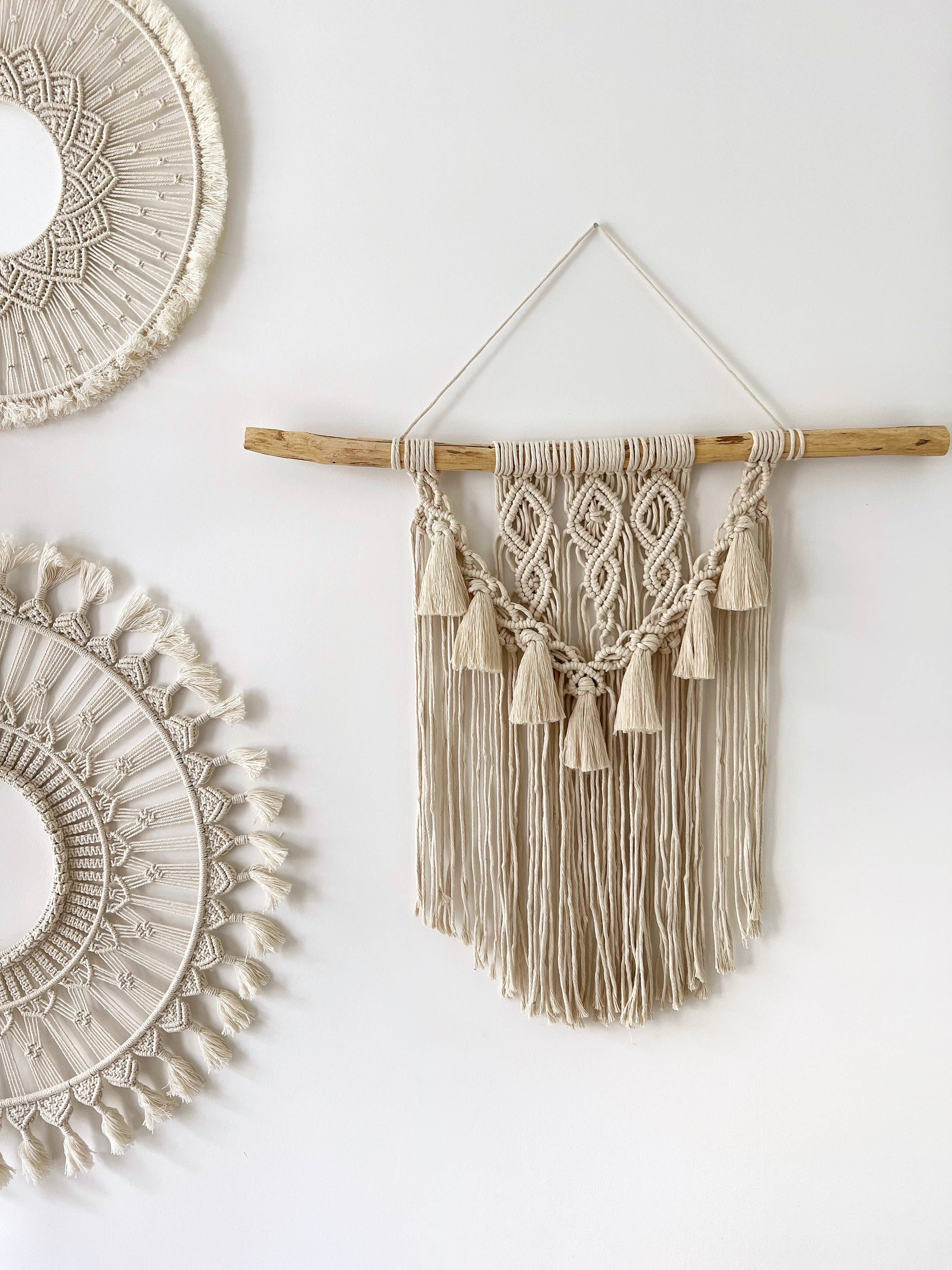 The Frenchie Knot - Wholesale Tapestry/Textile - small tassel wall hanging3