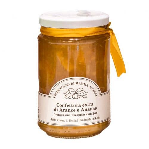 Extra Orange and Pineapple Jam - I Peccatucci di Mamma Andrea for wholesale by Emporio Sicilia