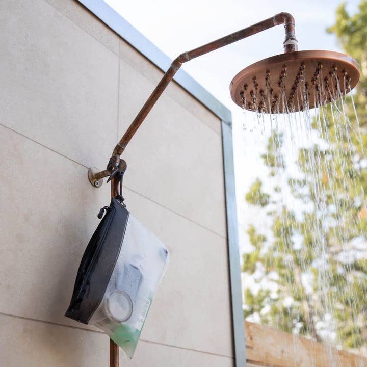 Gravel - Wholesale Toiletry Bag - Unisex - The Pouch | 3-1-1 TSA Compliant Shower Bag5