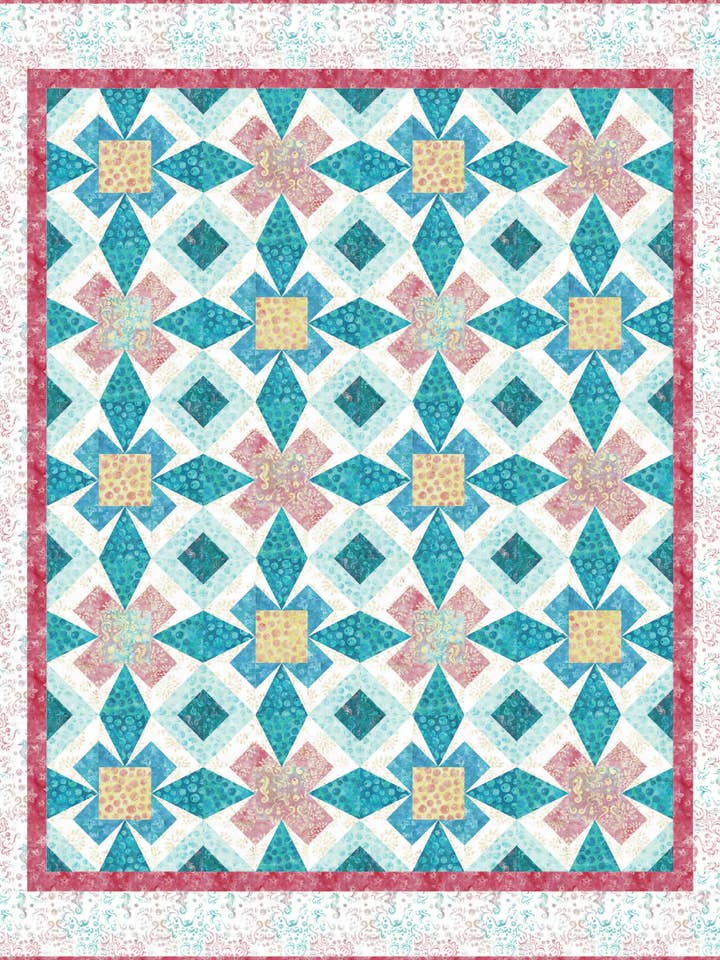 Coral & Waves - Pattern | Fabric Kit for wholesale by The Whimsical Workshop