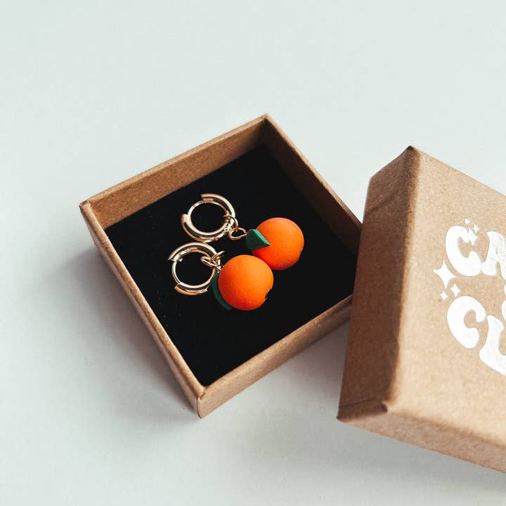 Cast & Clay – wholesale Hoop earrings – Clementine Charm Hoop Earrings3