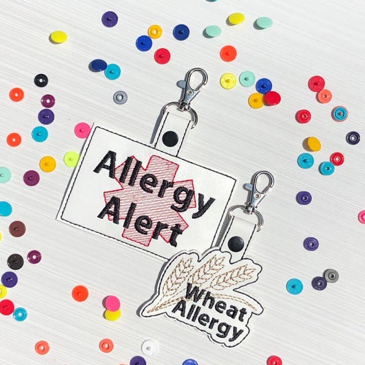 Medical Bag Tags, LLC – wholesale Purse/Bag Accessory - Kids – Wheat Allergy & Alert Gift Set, Fire Ant Allergy, Gift Set, Injection Pen, Allergy Holder, Medical Bag Tags, Bag Tags, Allergy Tags, Kidoosh