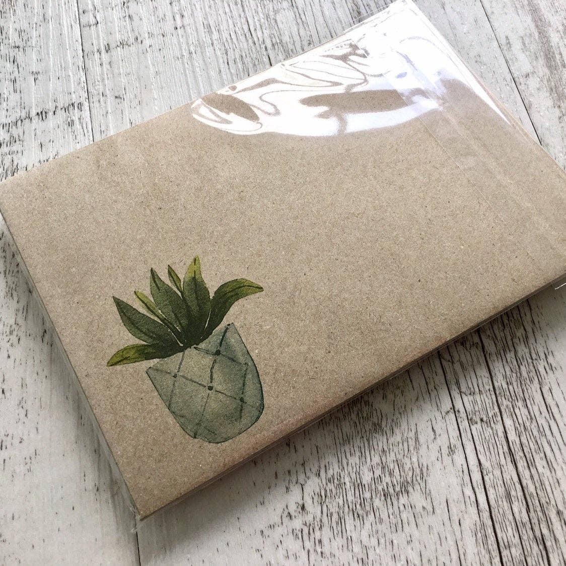 Scattered Seed Co - Wholesale Stationery/Notecard Set - POTTED PLANTS Collection 1 greeting cards set of 48