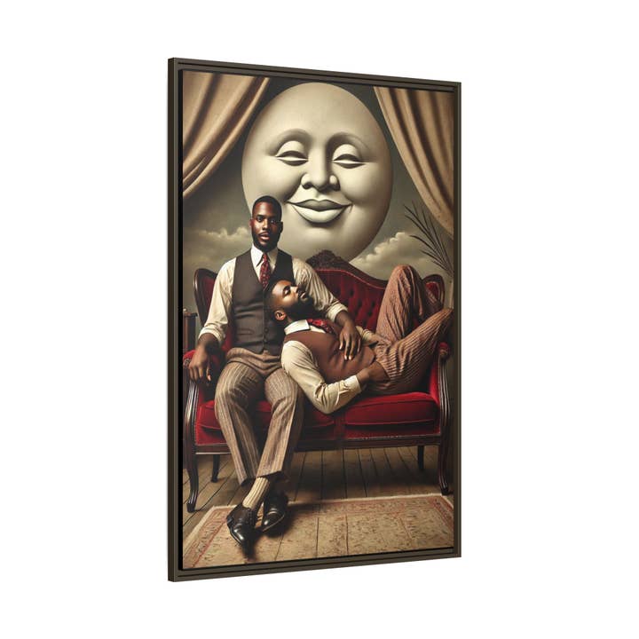 Walt & Pete - Wholesale Art Print - Missing Art Studies - Man In The Moon 00642
