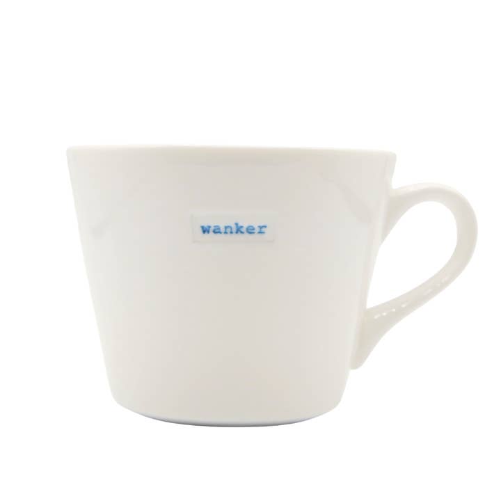 Keith Brymer Jones Mug 350ml - wanker (blue) for wholesale by Forma House