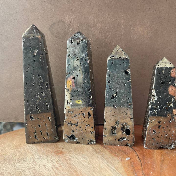 CaNatureLover - Wholesale Spiritual Stone/Crystal - Pyrite Stone from Peru: Skull, Egg, Sphere, Obelisk, Pyramid7