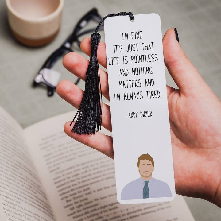 Andy Dwyer "Mir geht's gut" Lesezeichen | Parks and Rec TV-Show für den Großhandel von Callisto Design House