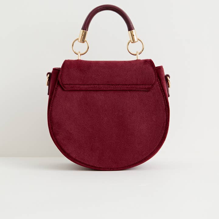 Fable England - Vente Sac à main avec poignée sur le dessus – femme - Sac à main en velours brodé FABLE Fox & Mushroom