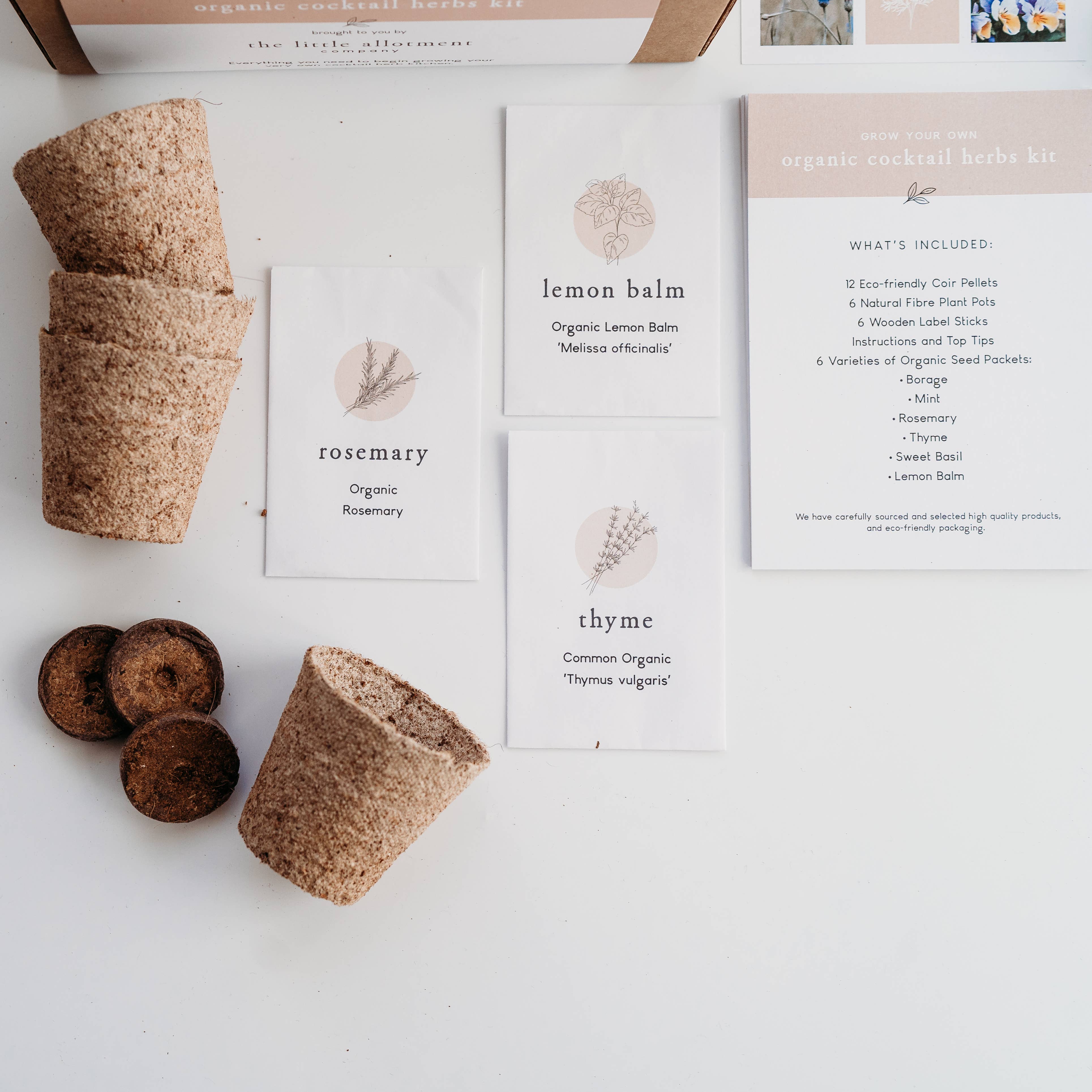 The Little Allotment Company – wholesale Plant seeds – Grow Your Own Cocktail Herbs Kit4