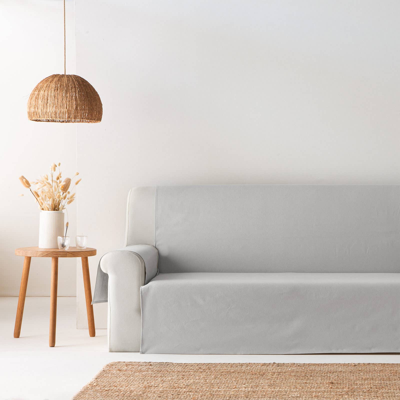 GAMUSI - Wholesale Chair/Sofa Slipcover - Smooth cotton plain sofa cover ALICANTE27