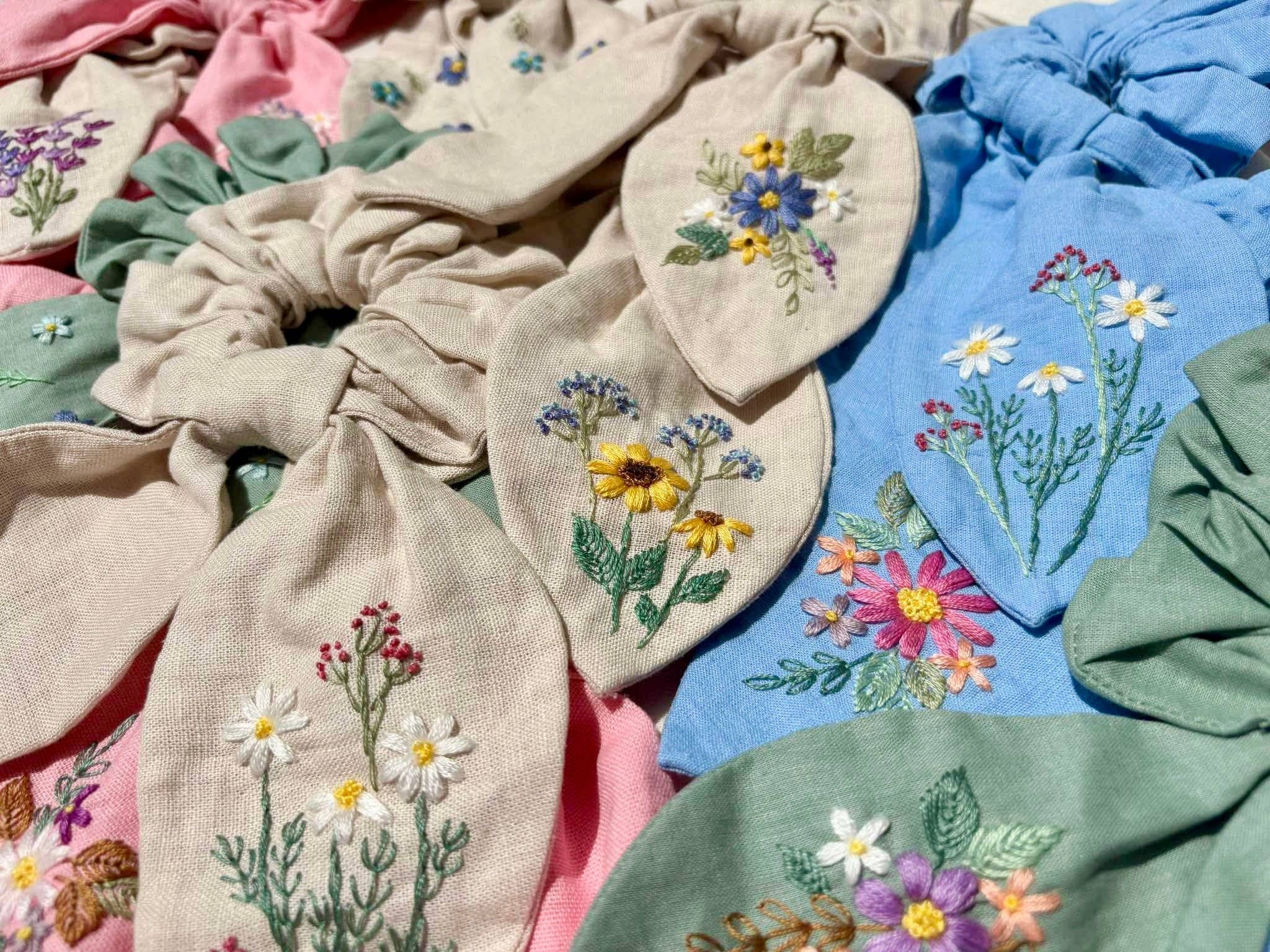 Ninu Handmade - Wholesale Scrunchie - Women's - Mystery Embroidered Scrunchie8