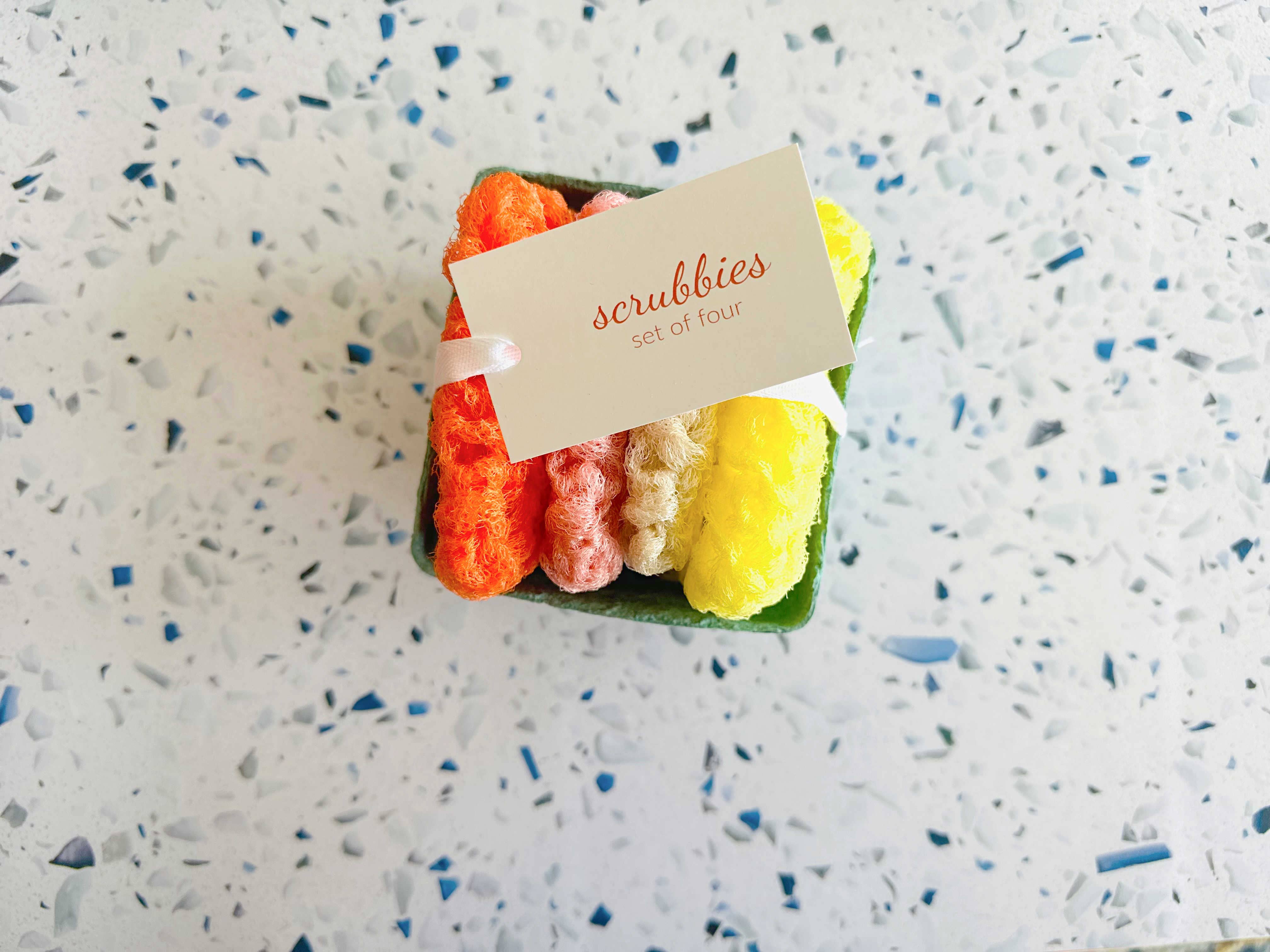 Dot and Army - Vente Torchon - Scrubbies in a Berry Basket, Scrubbies à vaisselle4