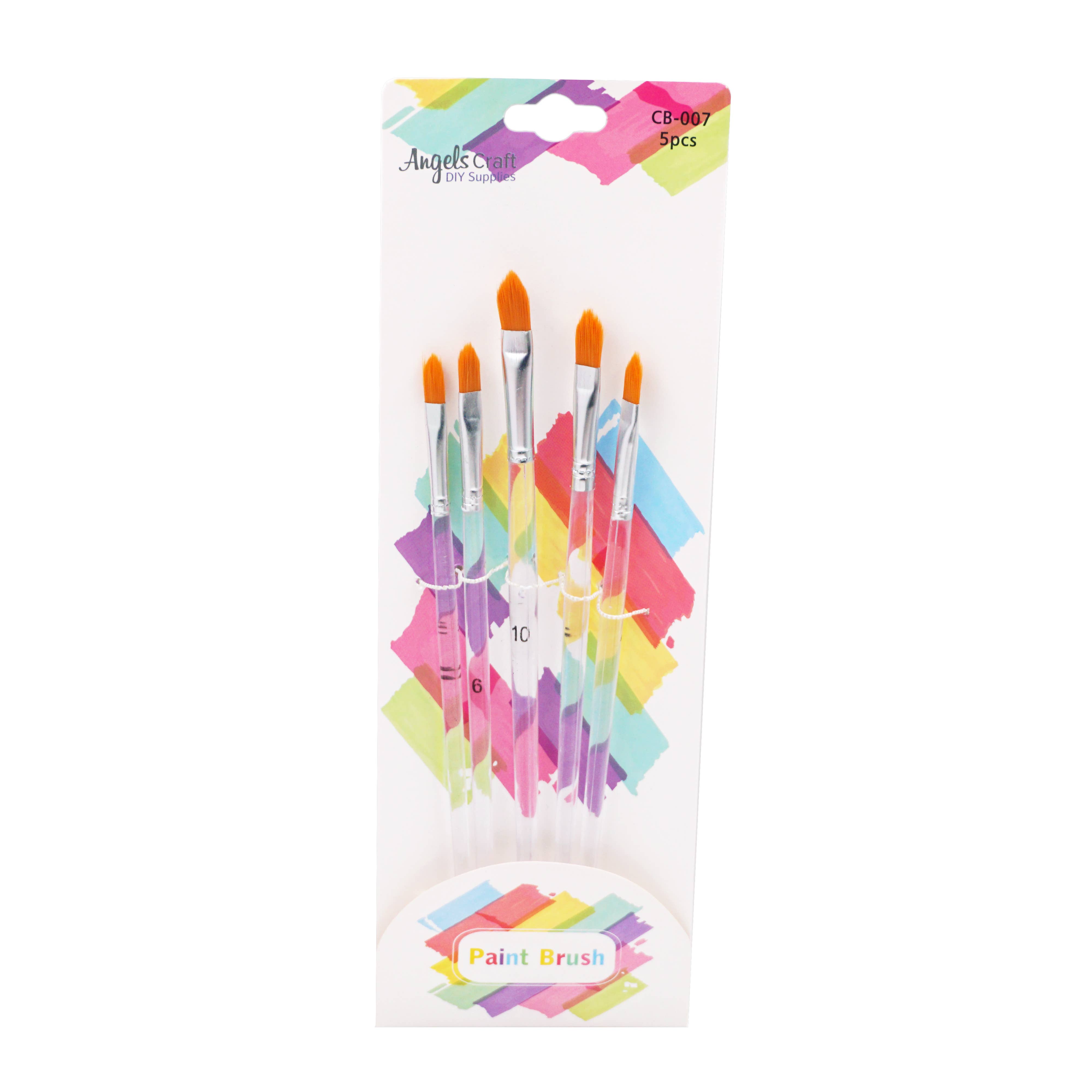 Angels Craft - Wholesale Paint/Wax Brush - Paint Brush Set, 5-ct (6 styles available)8