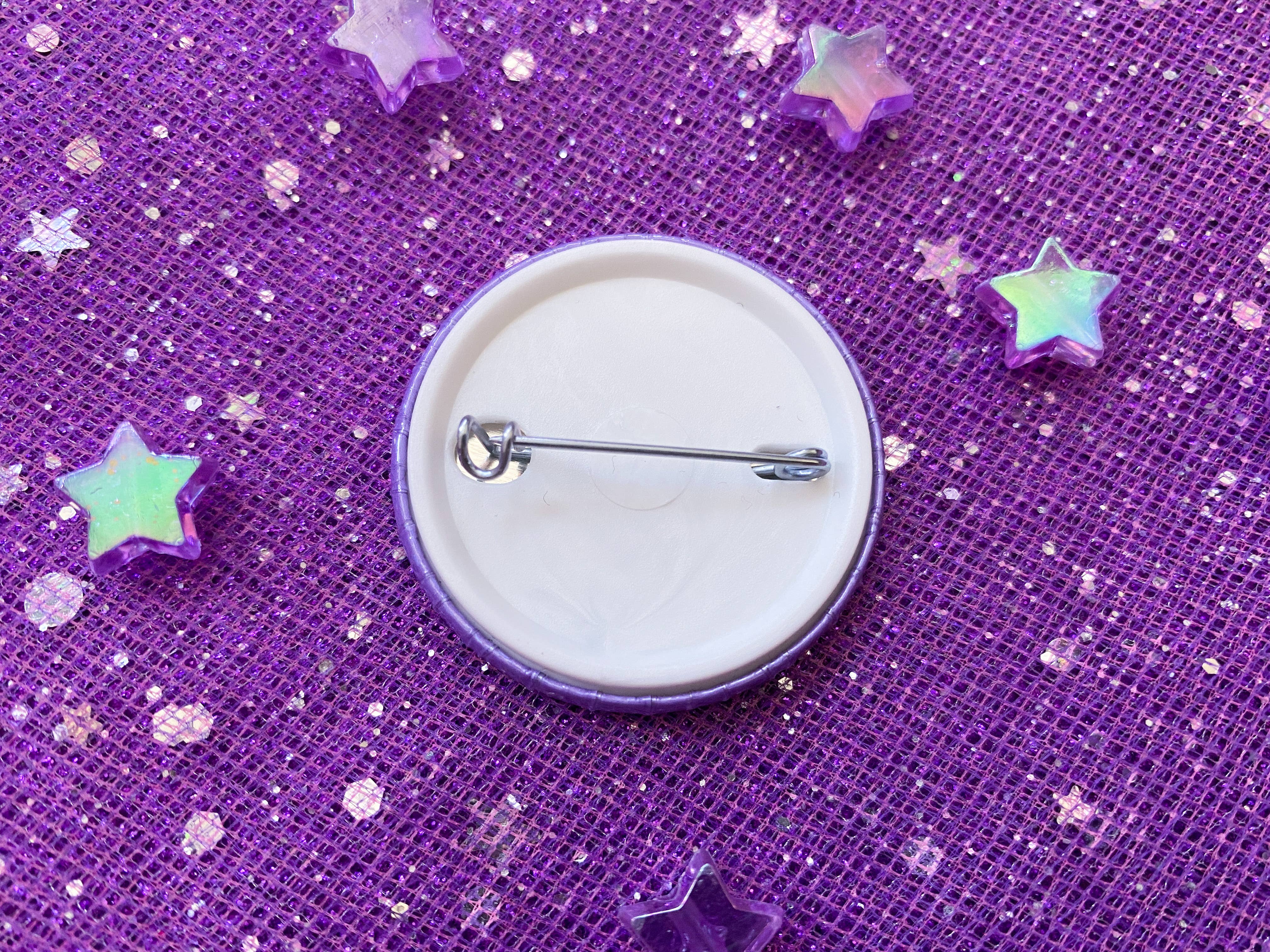 Magical Meow - Wholesale Lapel Pin/Button - Meow Holographic Pin Badge2