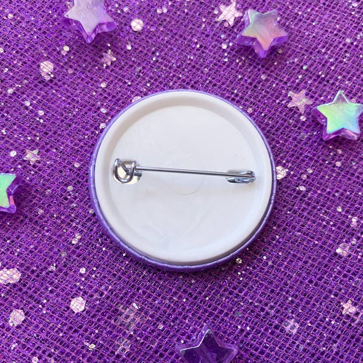 Magical Meow - Wholesale Lapel Pin/Button - Meow Holographic Pin Badge2