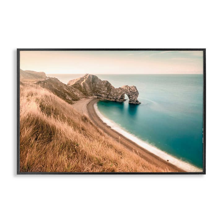 Beach With Arched Cove Framed Art for wholesale by Stupell Industries