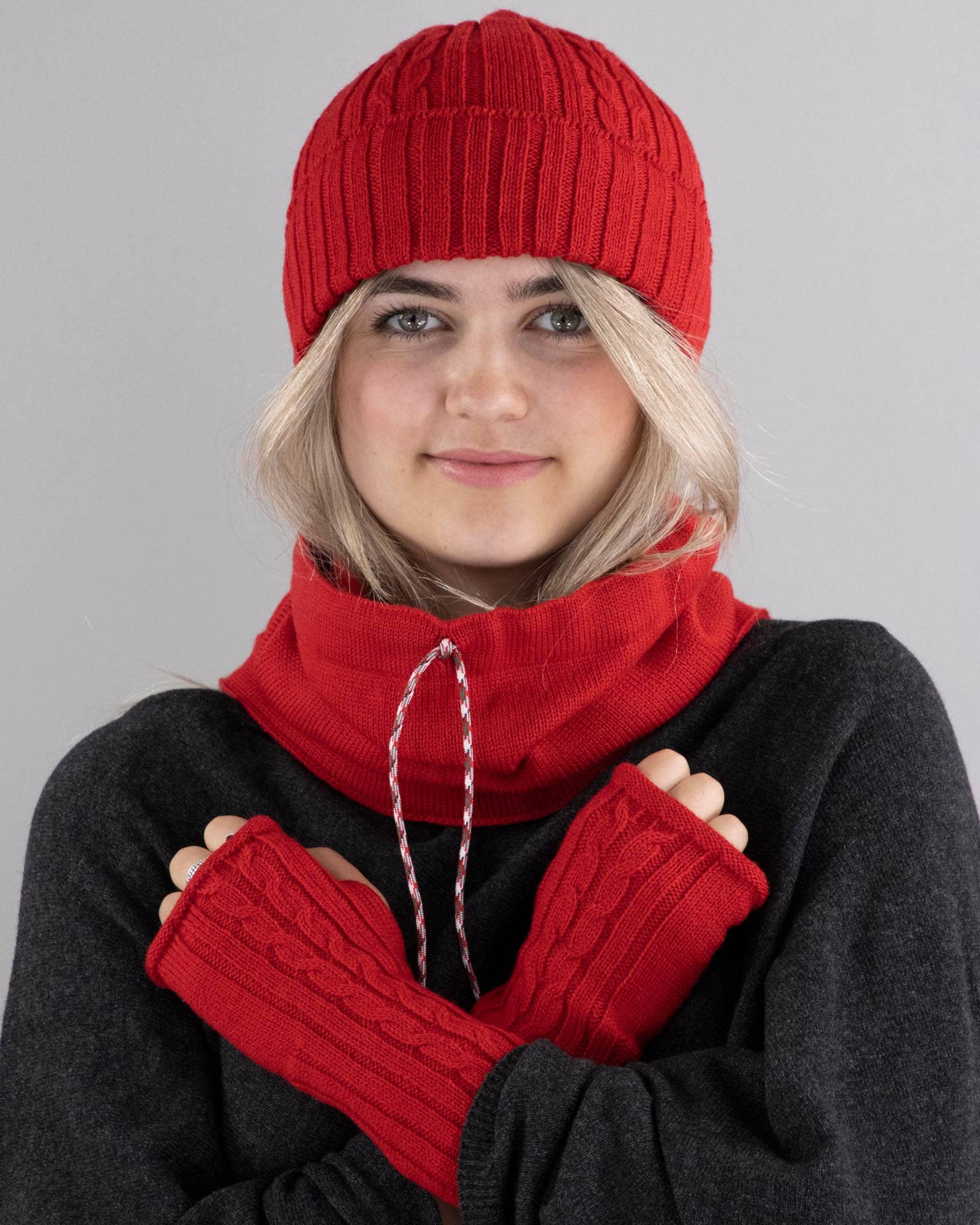 Cadenza Italy Ltd – wholesale Halsduk - Dam – 100% Merinoull Dragsko Snood1