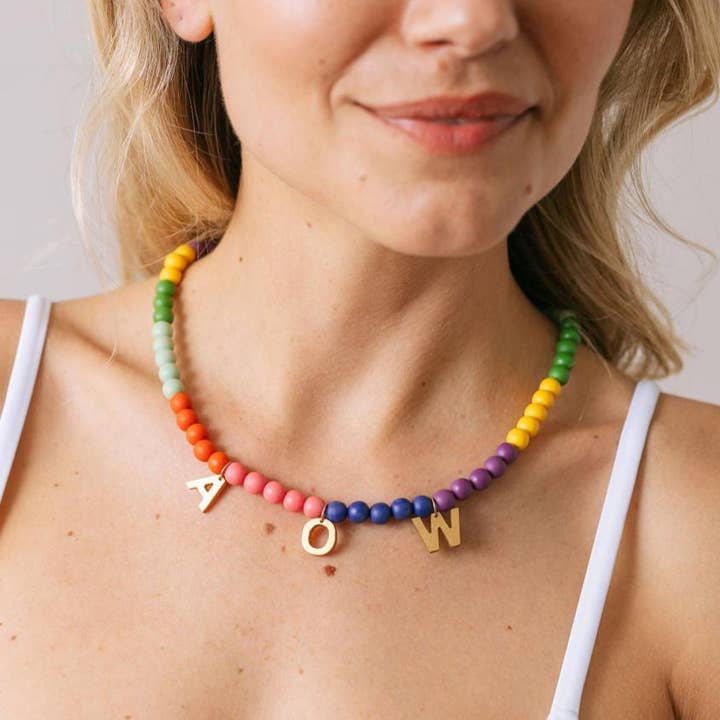 Colar de Contas Arco-íris por atacado de Sunshine Tienda