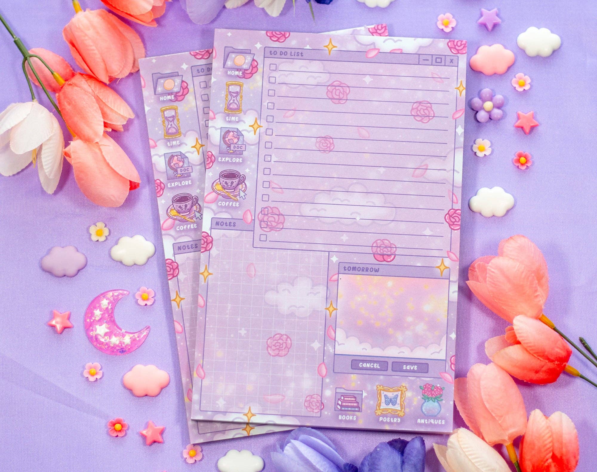 Unicorn Eclipse - Wholesale Planner - Pastel Academia Daily Planner Pad2