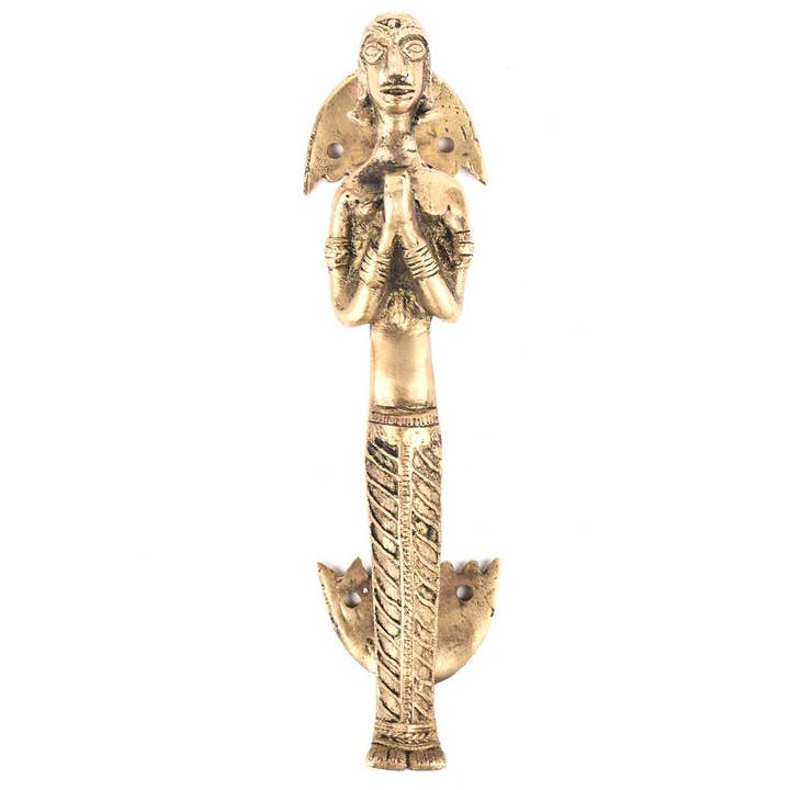 12-delige traditionele messing ladegrepen (goud) voor wholesale door Daana Paani LLC