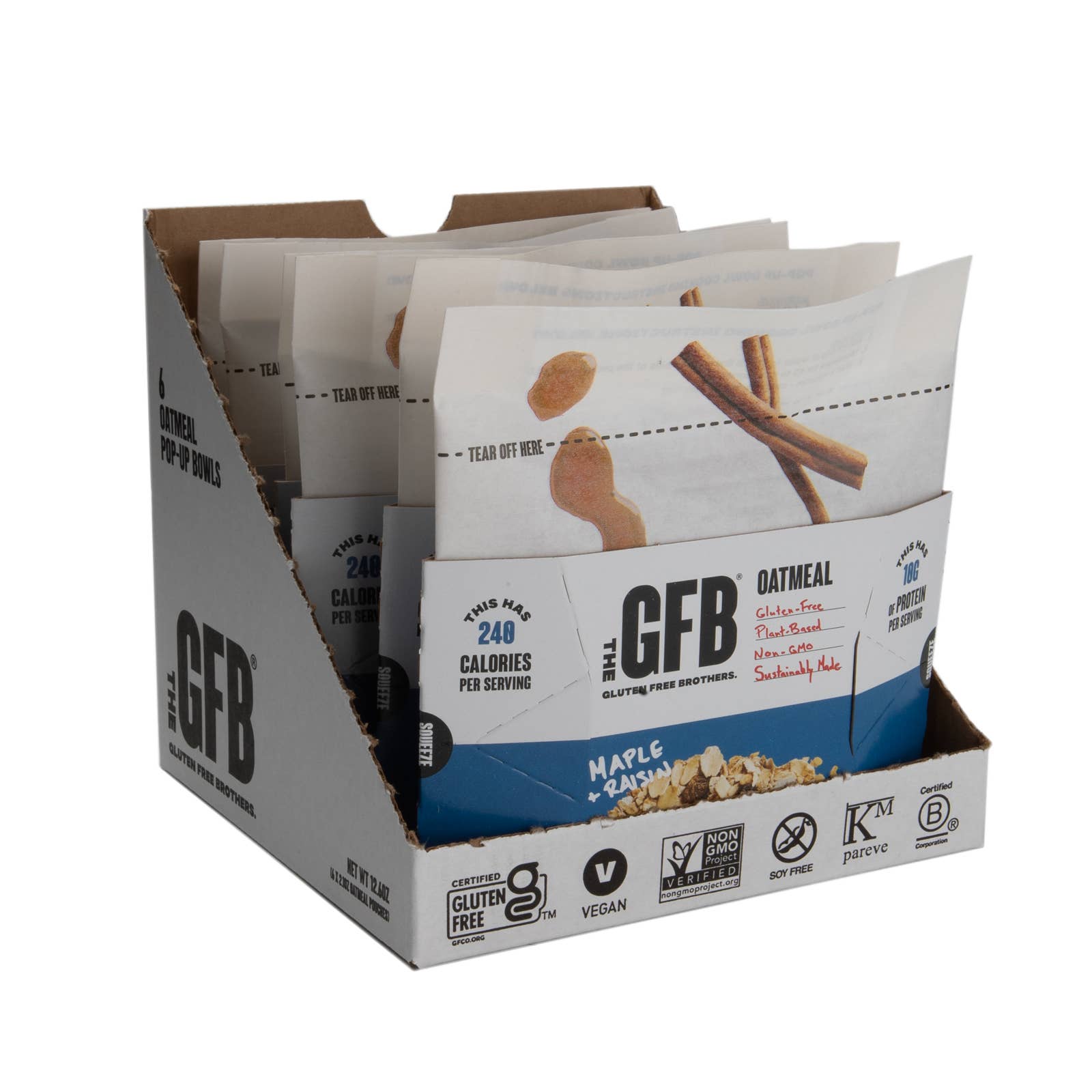 The GFB – Engroshandel Havre – GFB: Maple Raisin Glutenfri Protein Havregryn Pop-Up Cup8
