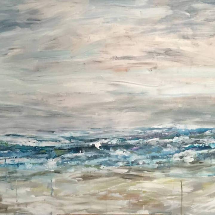 Surfen im Regen für den Großhandel von John Beard Fine Art