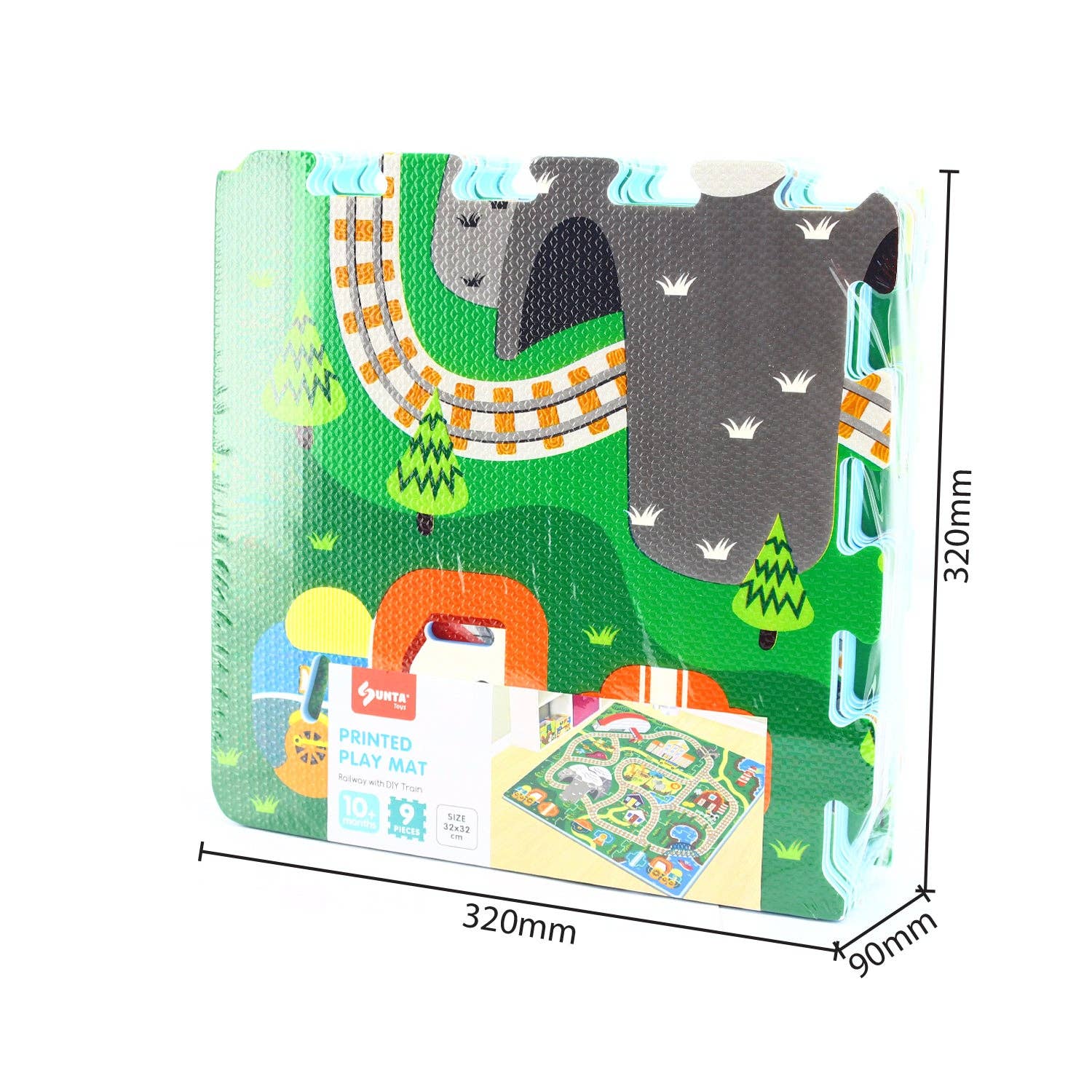 TRI-ACTION TOYS - Wholesale Play Mat - Kids & Baby - Sunta Train Track Play Mat with DIY Train7