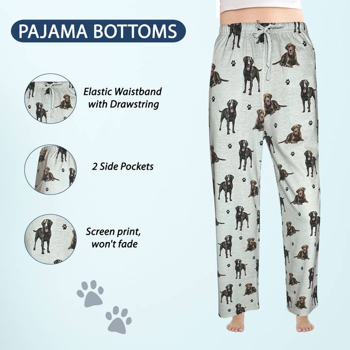 E&S Pets - Wholesale Sleepwear Bottom - Women's - Labrador Chocolate Pajama Bottoms - Pet Lover Pajama Pants1