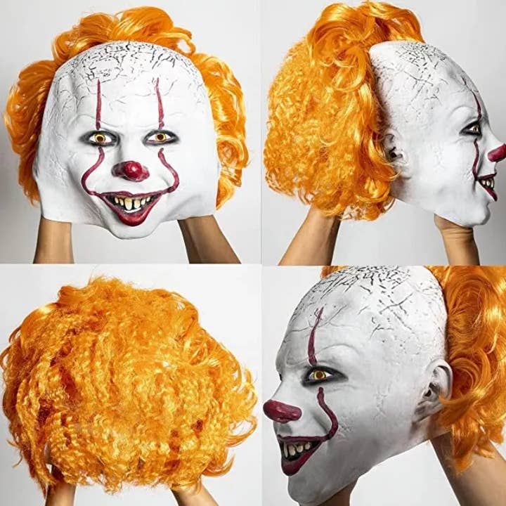 Lelaffet - Wholesale Costume - Unisex - It Mask Pennywise Scary Clown Halloween Masks for Adult