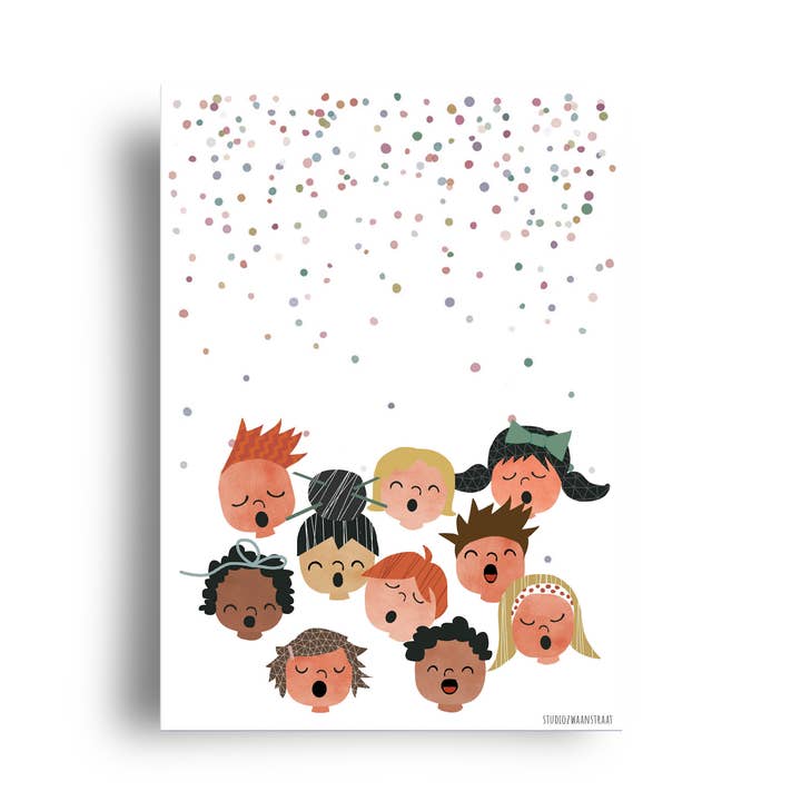 STUDIOZWAANSTRAAT - Vente Cartes postales - carte postale 'party people'0