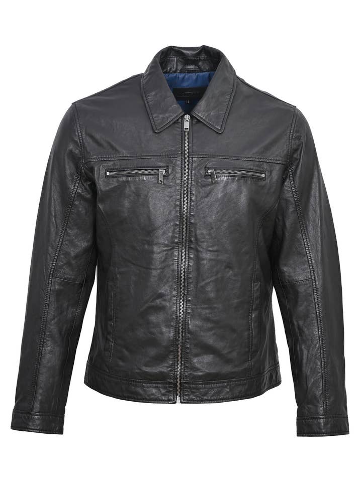 Herrjacka i äkta läder - MJUK för wholesale av Blue Wellford