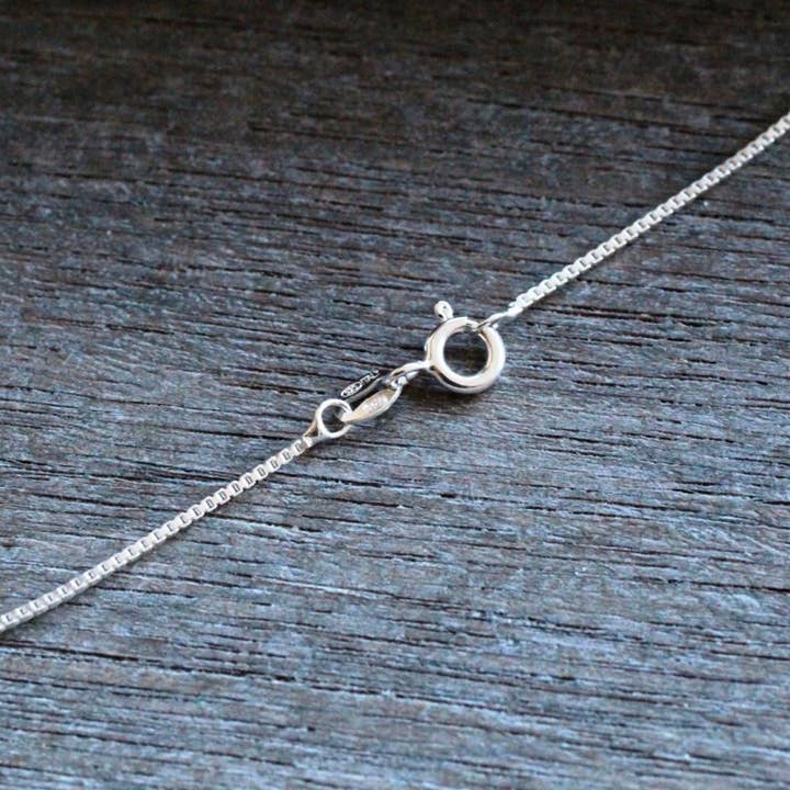 Keystone Crystals - Wholesale Link & Chain Necklace - Sterling Silver .08 Box Chain with Lobster Claw
