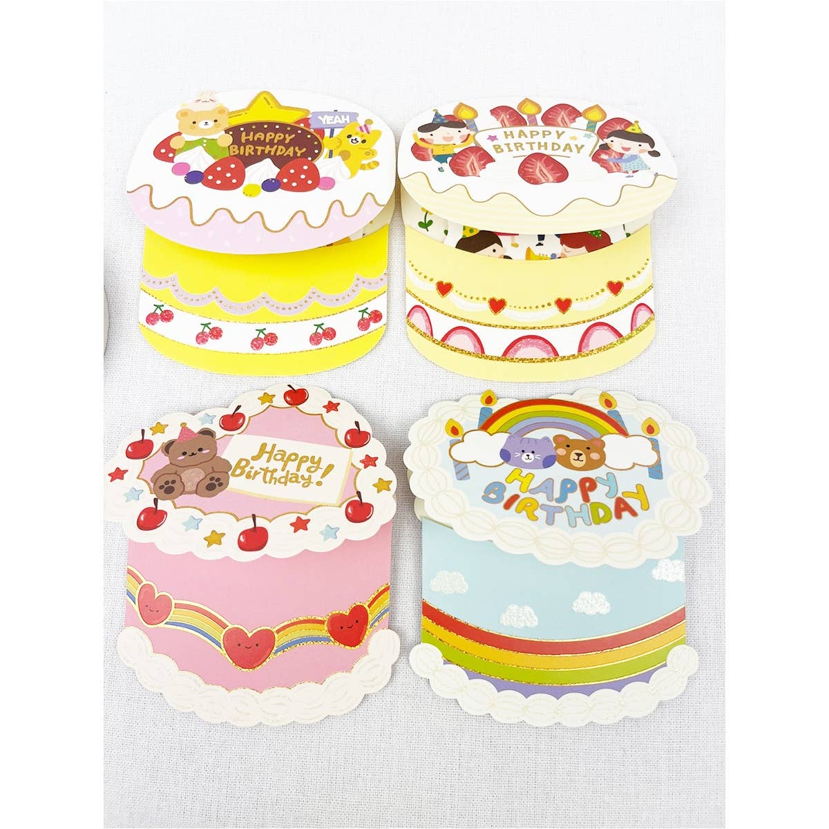 MIX COLOR Pop Up Happy Birthday Cards with Envelop for wholesale on Faire2