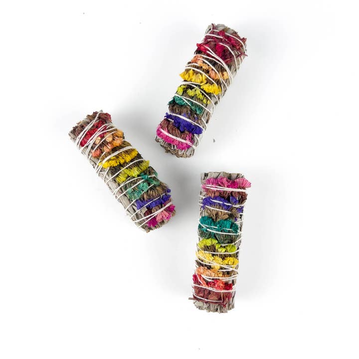 GREENROOTS USA LLC - Wholesale Sage Bundle - 7 Chakra Sinuata Flower White Sage 4" Organic Grown In Cali11