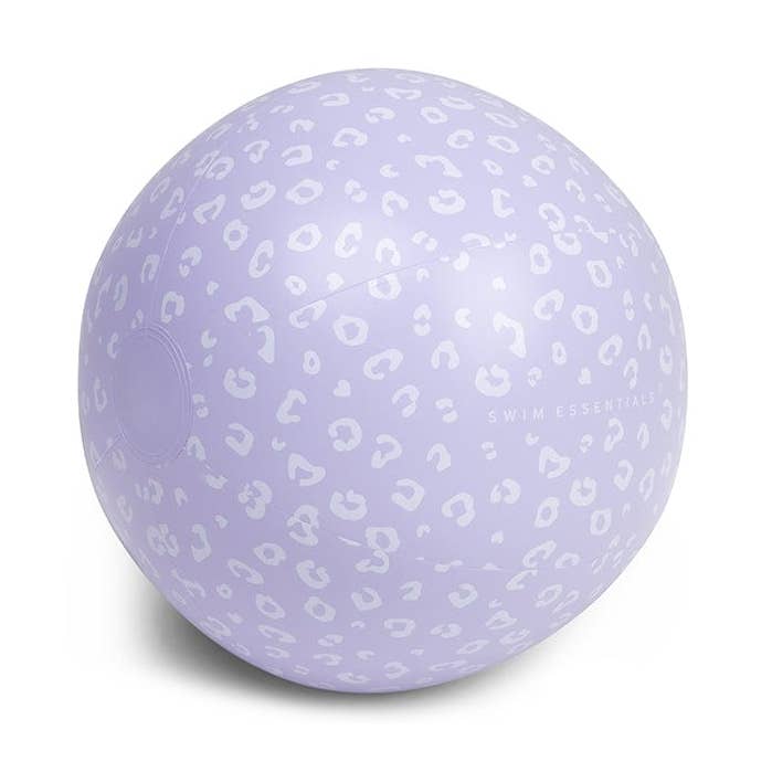 Swim Essentials | Leopard Lila Strandbal Ø 51 cm for wholesale by Swim Essentials