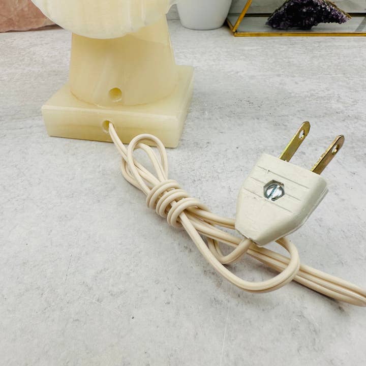 Rock Paradise – Engroshandel Natlys – Krystal mexicansk onyx englelampe - udskåret sten natlys6