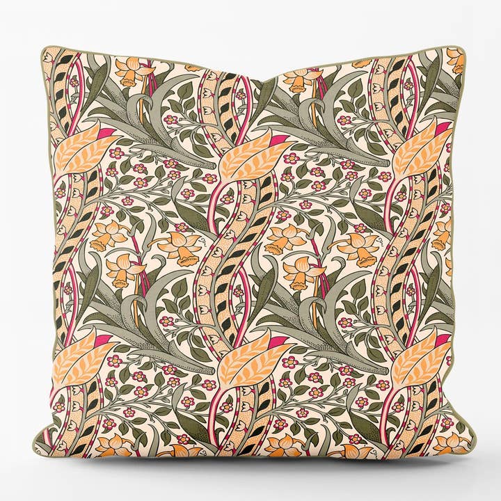 Cuscino William Morris Daffodil per la vendita all'ingrosso da parte di ART CUSHIONS