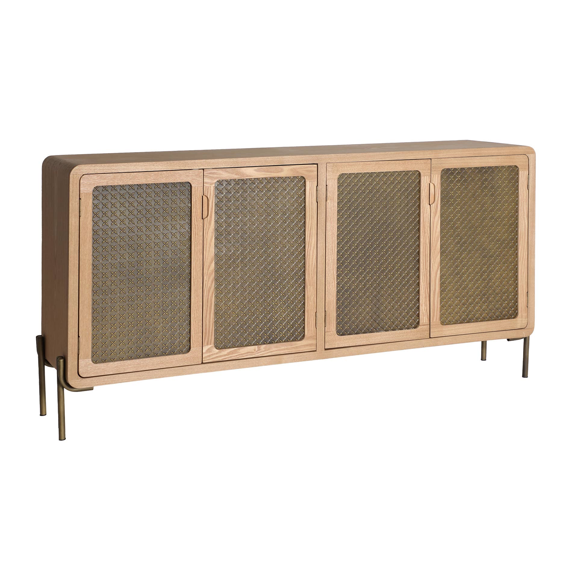 Kodu - Wholesale Sideboard - Pine wood sideboard in brown color 162x40x80cm1