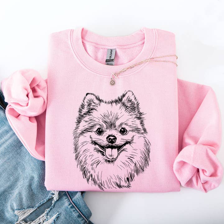 Refinery Number One LLC – wholesale Sweatshirt med tryck - Unisex – Pomeranian, Husdjur, Hundras Tröja