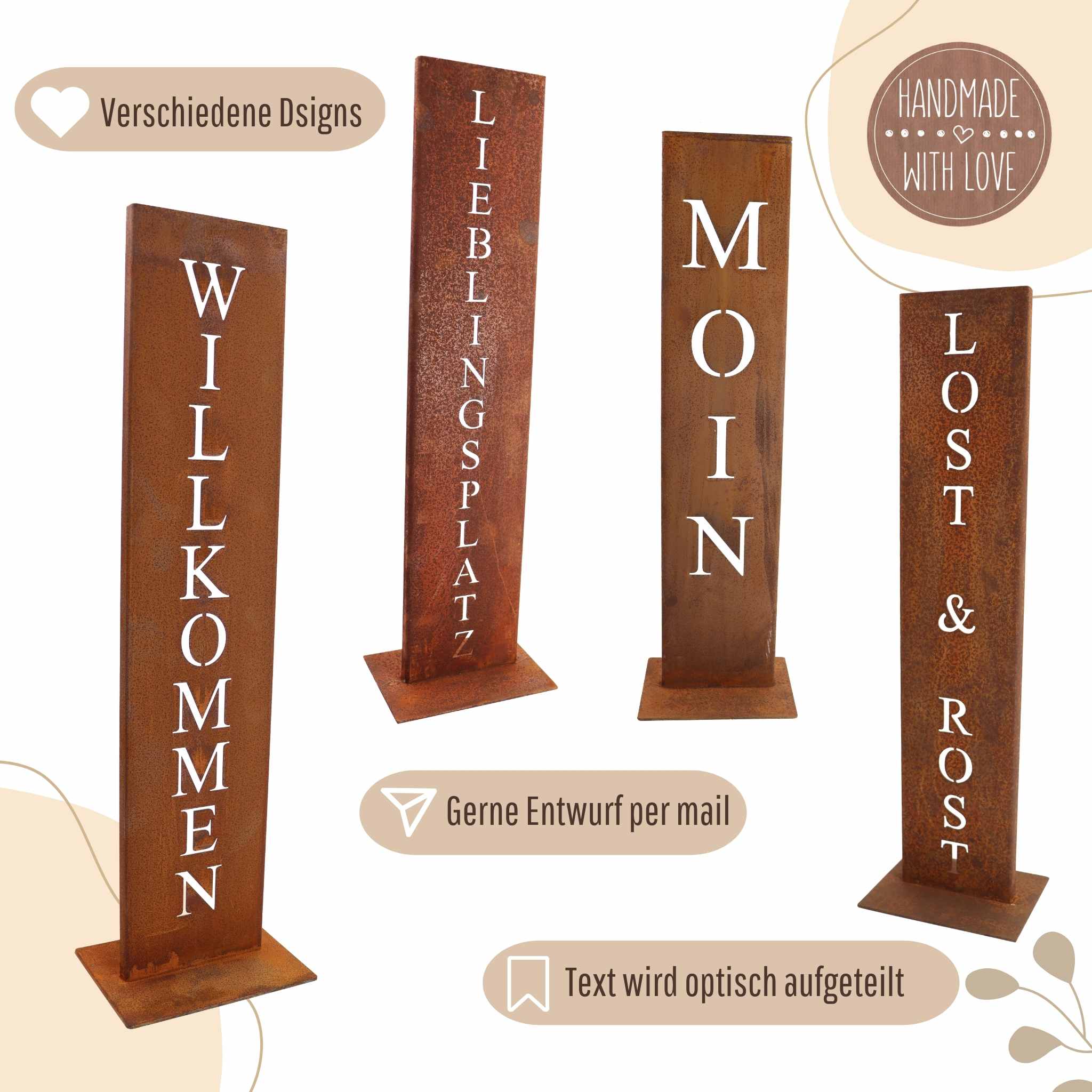 Rostikal – wholesale Sign – Personalized decoration with your own name4