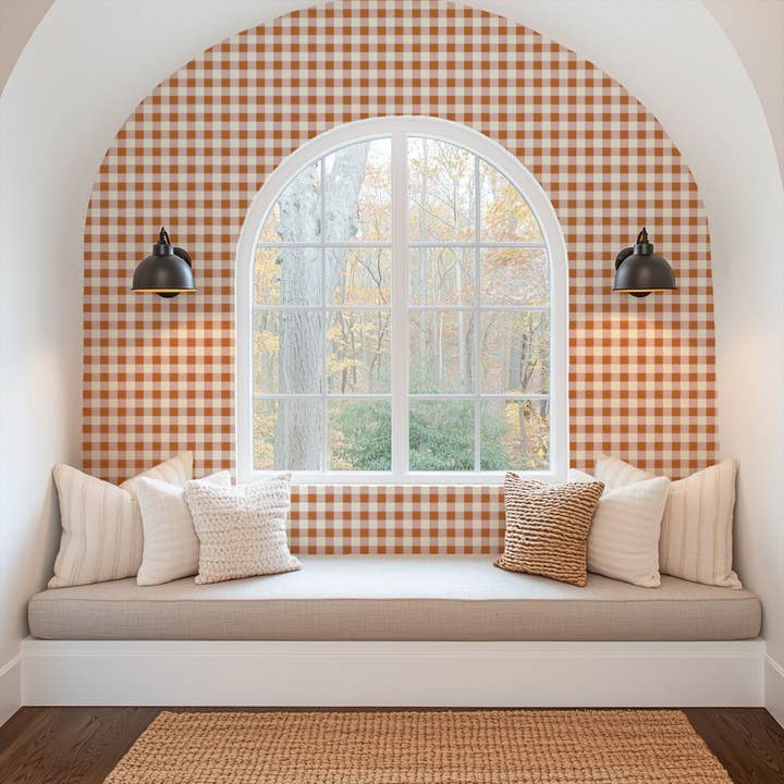 Rust Gingham for wholesale by Everett Park