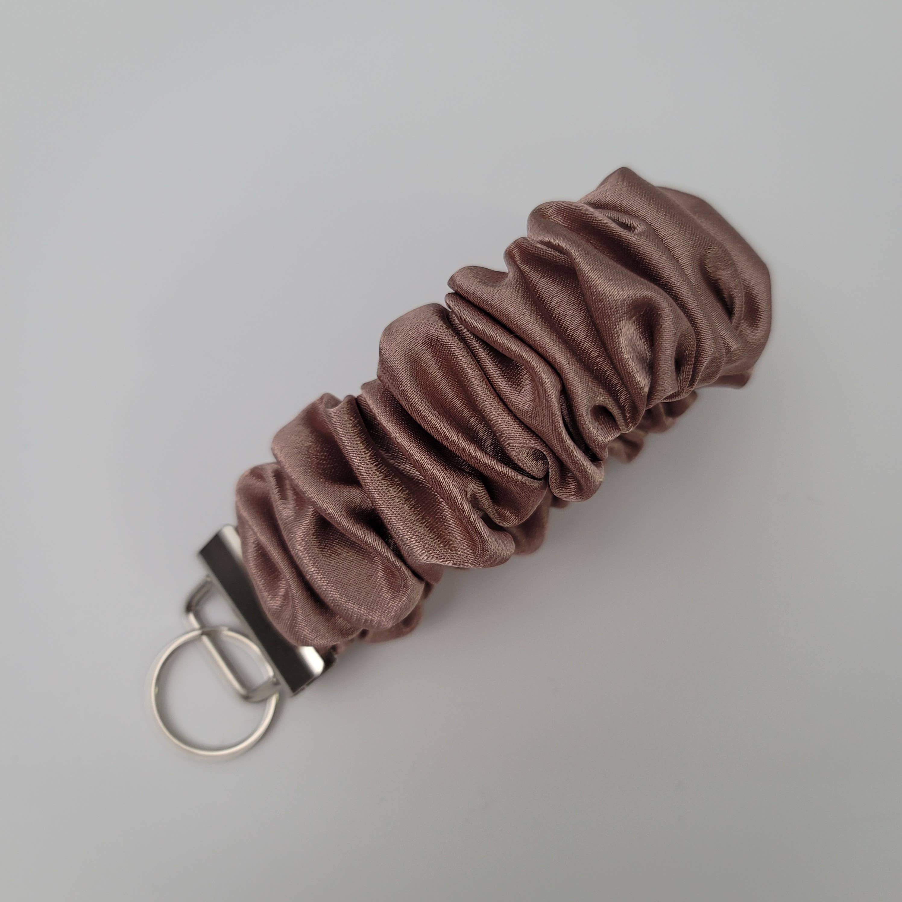 Blush Pop Creations - Wholesale Keychain - Women's - Chocolate Scrunchie Wristlet Keychain1