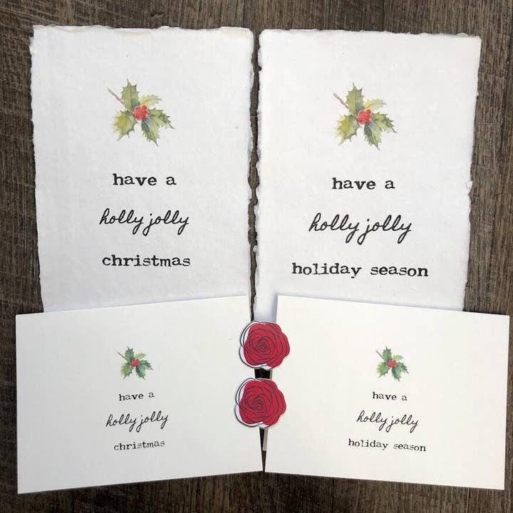 Alison Rose Vintage – Arte de parede de Natal por atacado – ter uma citação de Natal sagrada em papel artesanal3