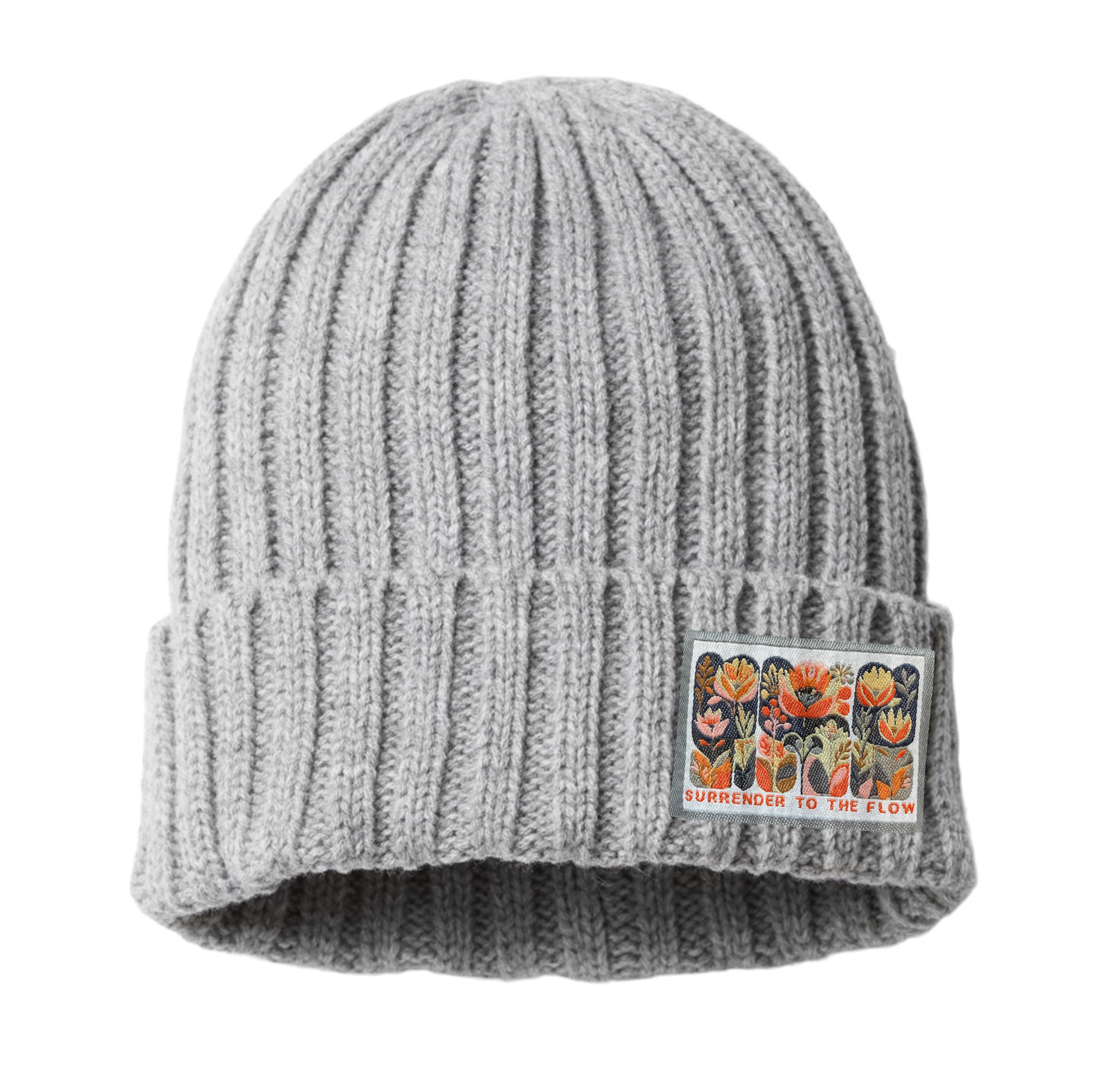 Spruce Seed – wholesale Beanie – Women's – Knit Beanie-Fisherman Hat- Surrender to the Flow Patch2