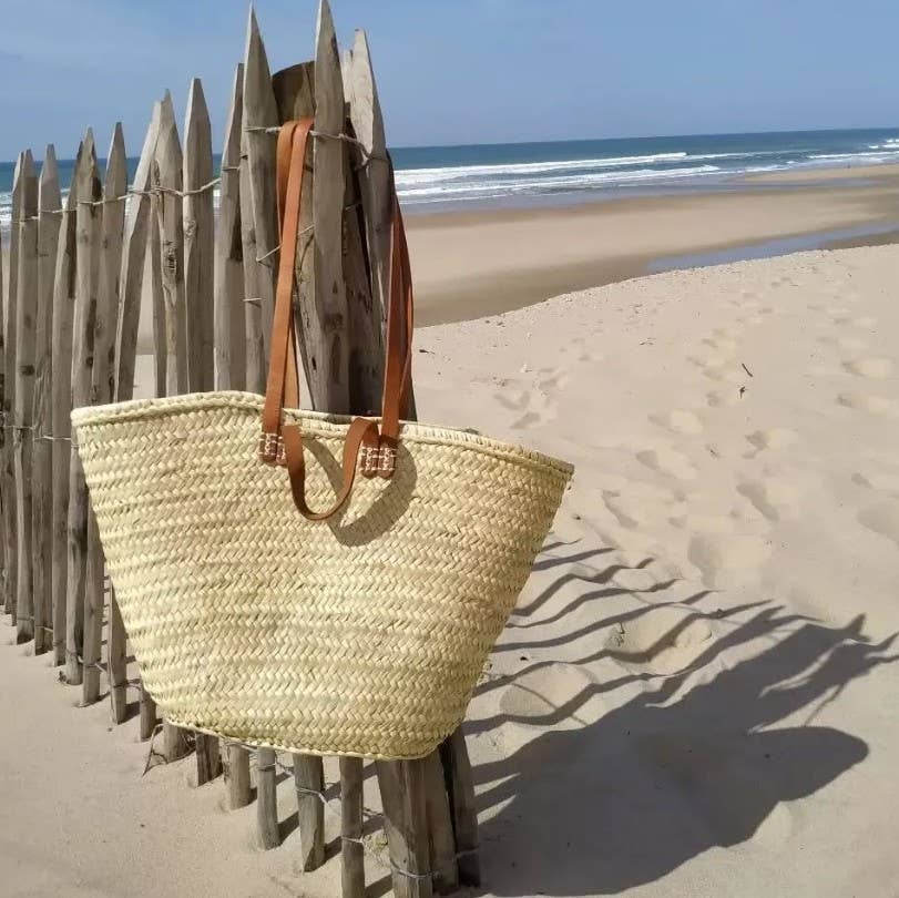 Twins Basket – Engroshandel Strandtaske – Håndvævet Stråtaske – Sød Sommerkurv2